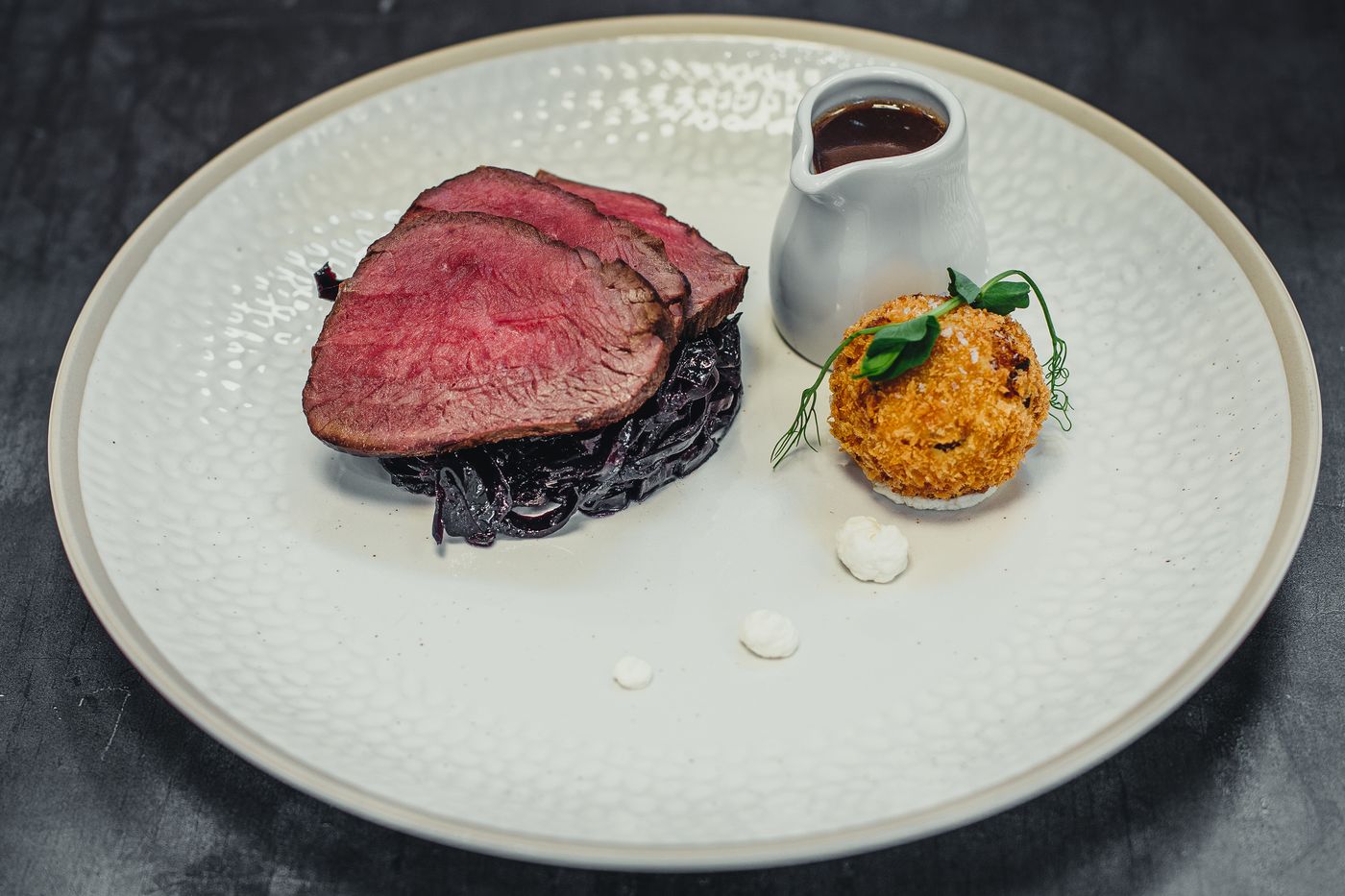 Venison loin with red cabbage — the chef’s end of the story